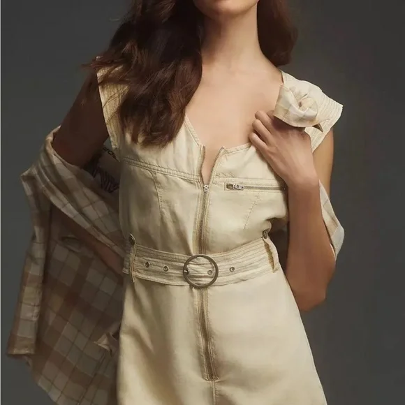 NWT Pilcro Belted Romper - Picture 2 of 5